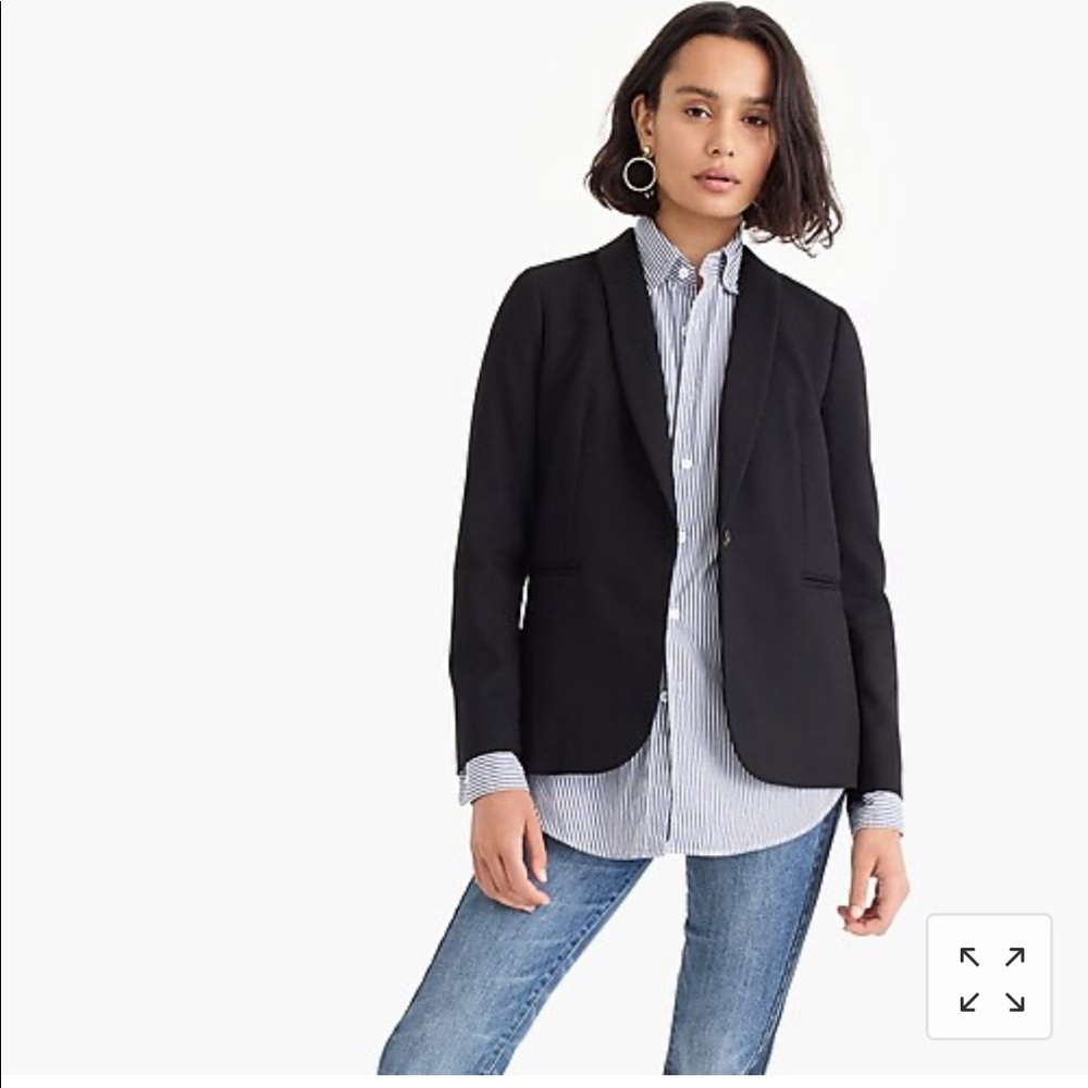 J Crew Black Blazer Sz 4